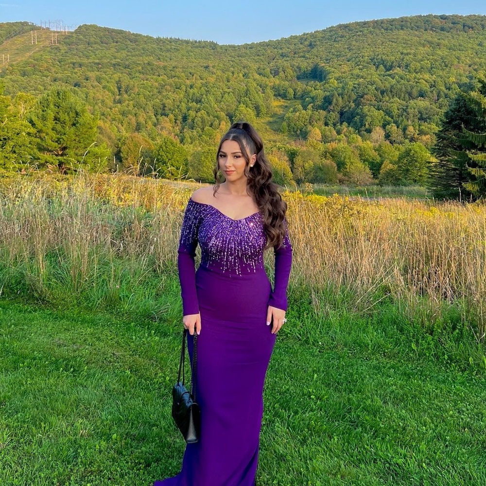 Purple Pamella Roland Gown